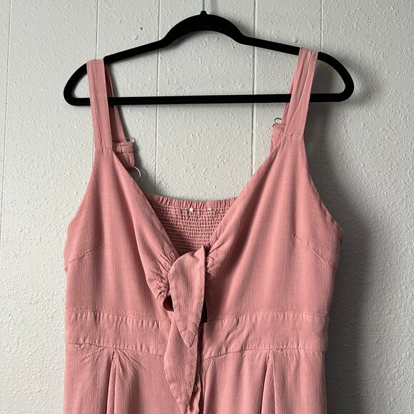 Button Front Midi Dress Womens 2X Smocked Fairy Cottagecore Soft Girl Romantic - Picture 2 of 15